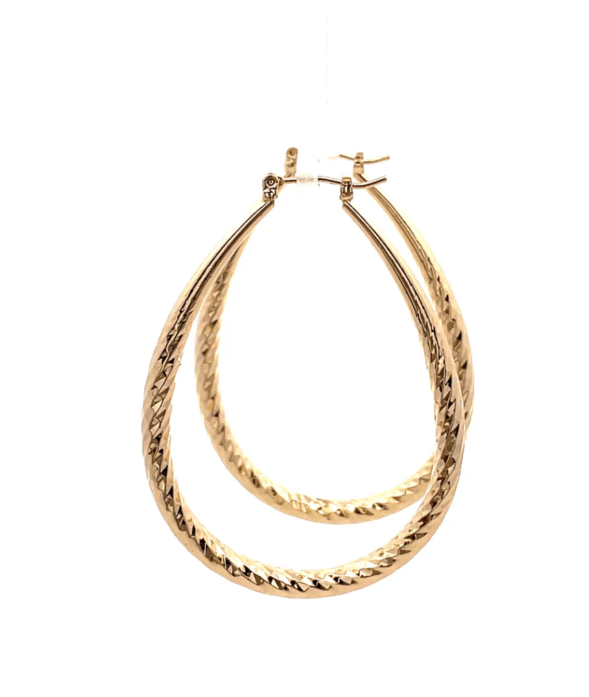 The One Jewelry Hollow Design Earring - Oval - Beauty Exchange Beauty Supply