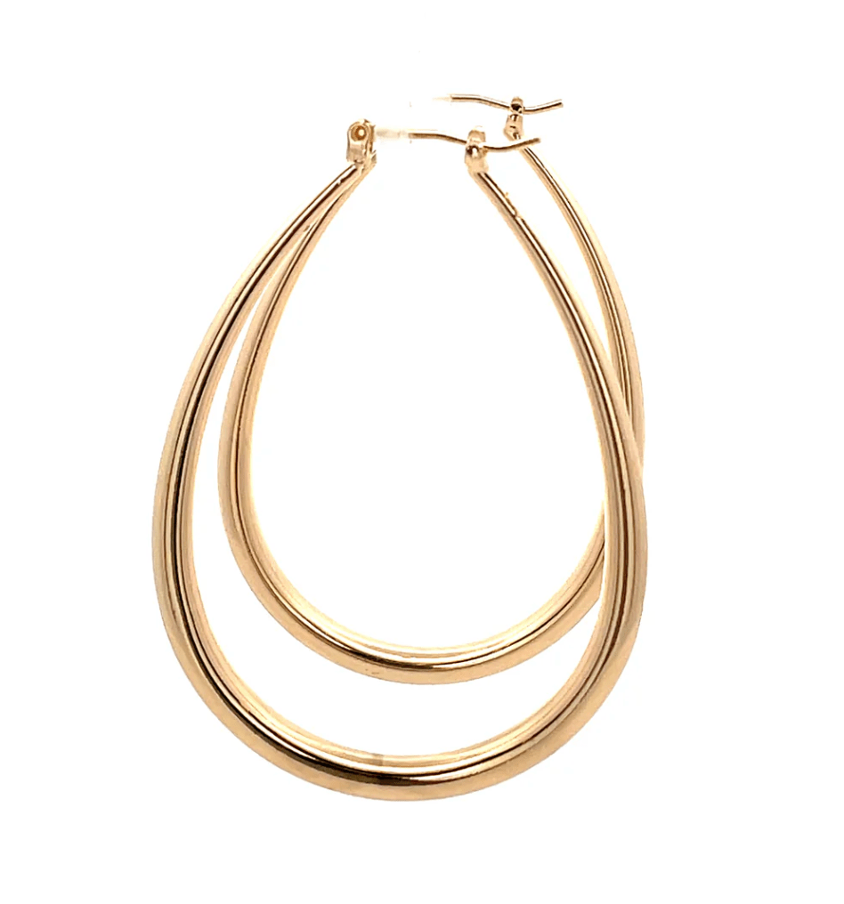 The One Jewelry Hollow Plain Design Earring - Oval - Beauty Exchange Beauty Supply