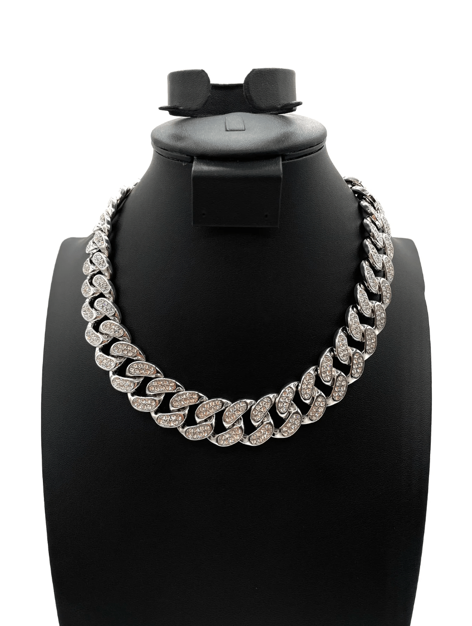 The One Jewelry Iced Out Diamond Necklace - 9 Styles - Beauty Exchange Beauty Supply