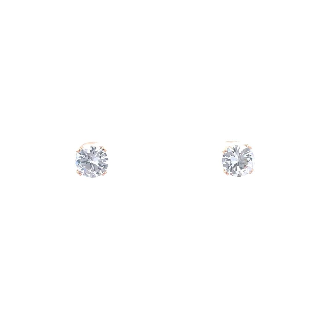 The One Jewelry Screw Back CZ Round Earrings - Beauty Exchange Beauty Supply