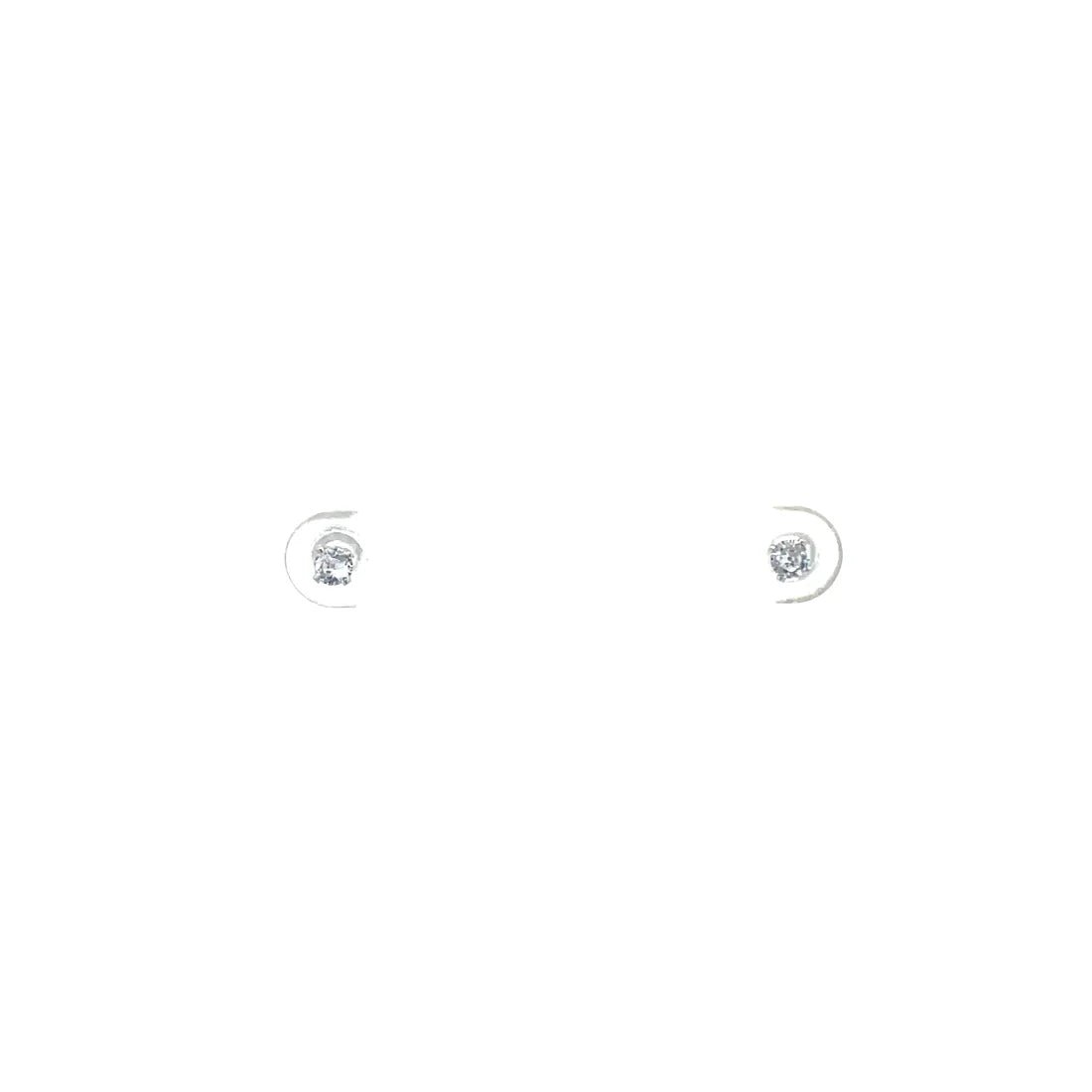 The One Jewelry Screw Back CZ Round Earrings - Beauty Exchange Beauty Supply