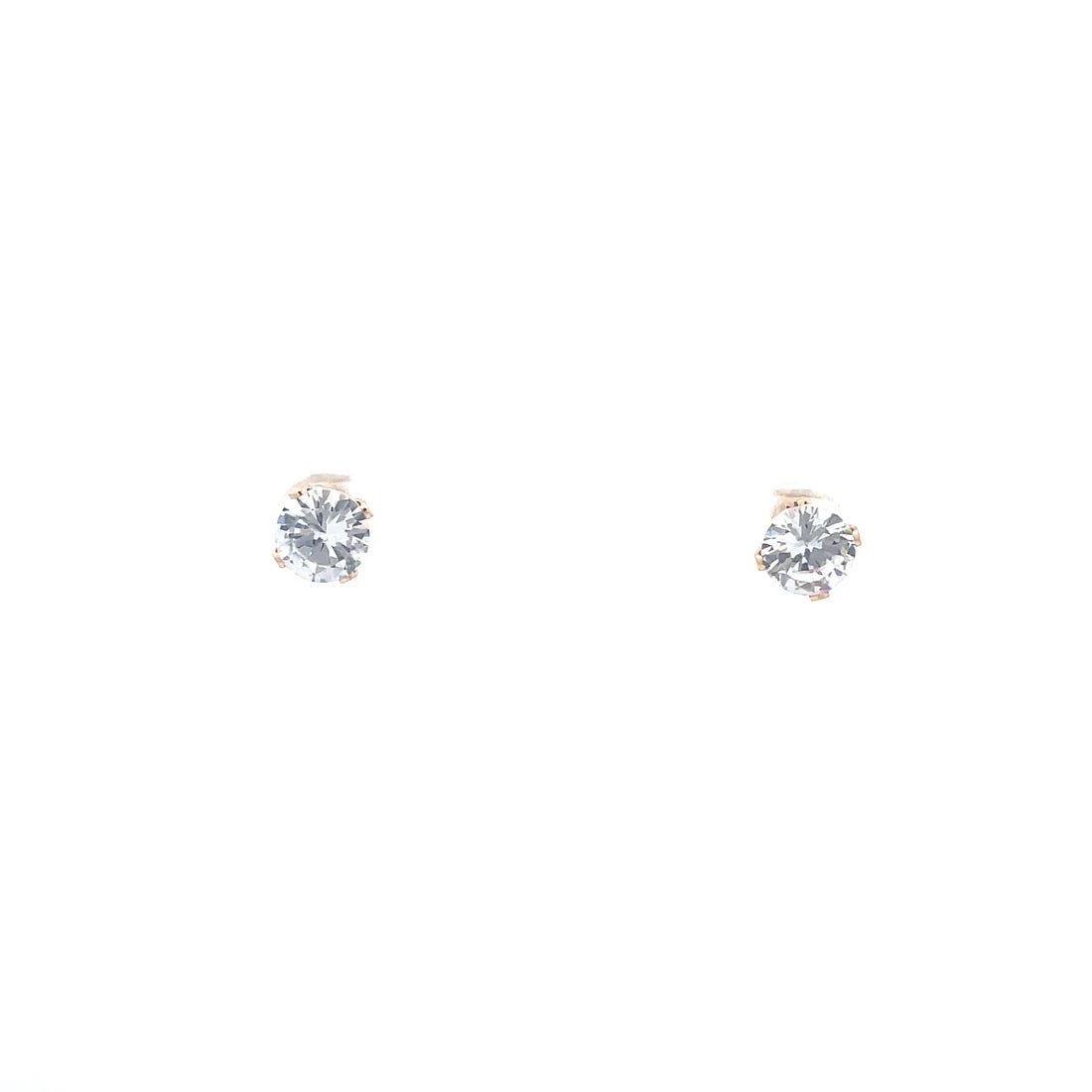 The One Jewelry Screw Back CZ Round Earrings - Beauty Exchange Beauty Supply