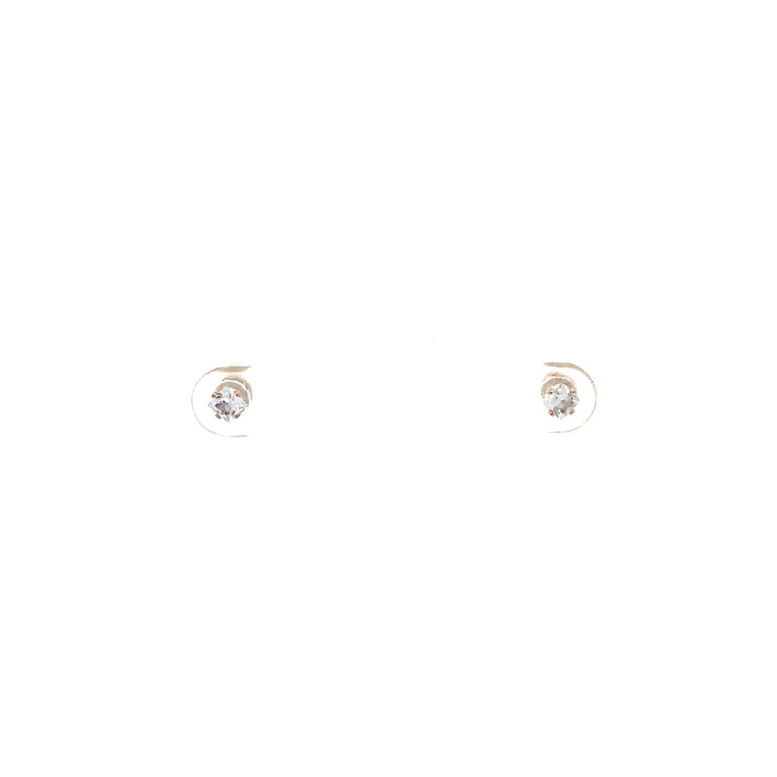 The One Jewelry Screw Back CZ Square Earrings - Beauty Exchange Beauty Supply