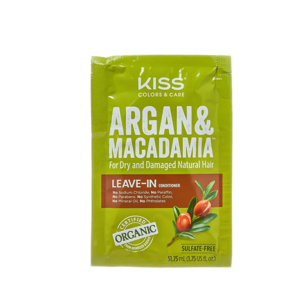 Kiss Colors & Care – Argan Macadamia Travel Sachets