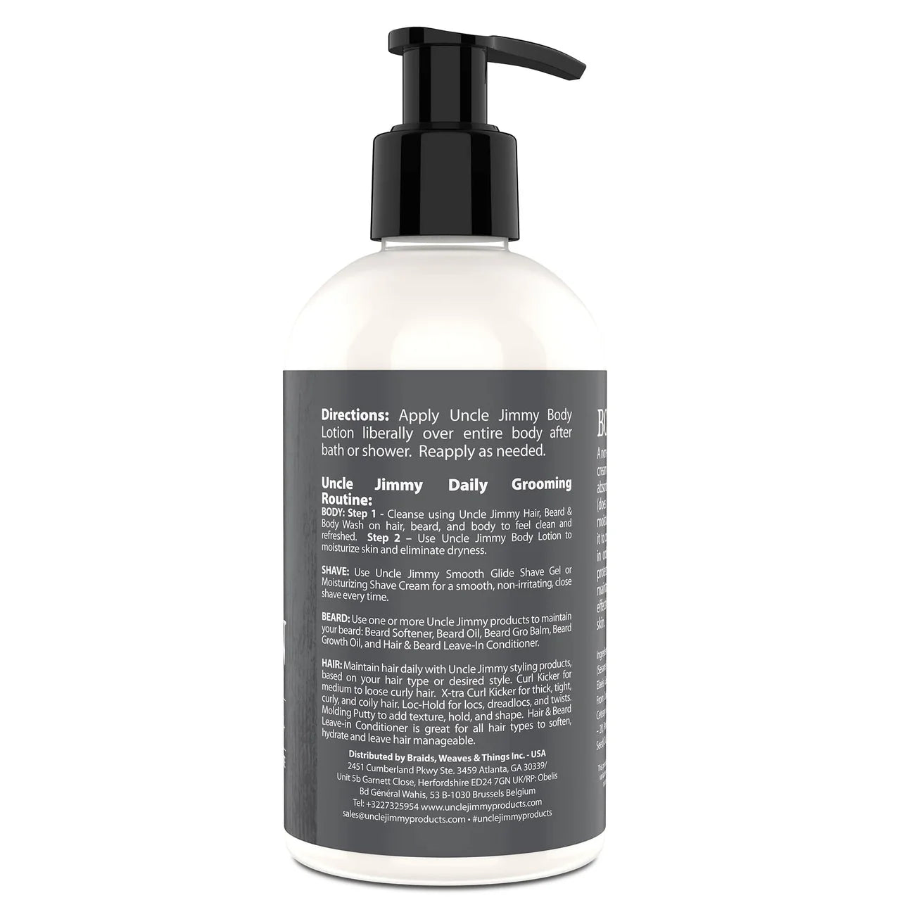 Uncle Jimmy Body Lotion – 8oz - Beauty Exchange Beauty Supply