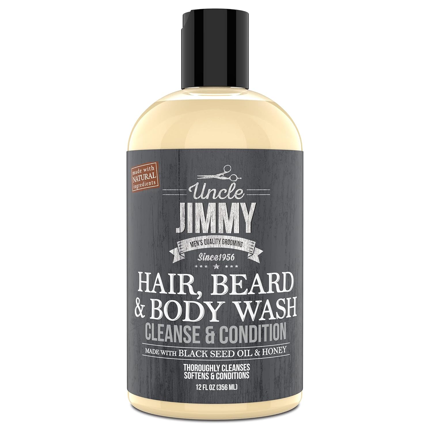 Uncle Jimmy Hair, Beard & Body Wash – 12 oz - Beauty Exchange Beauty Supply