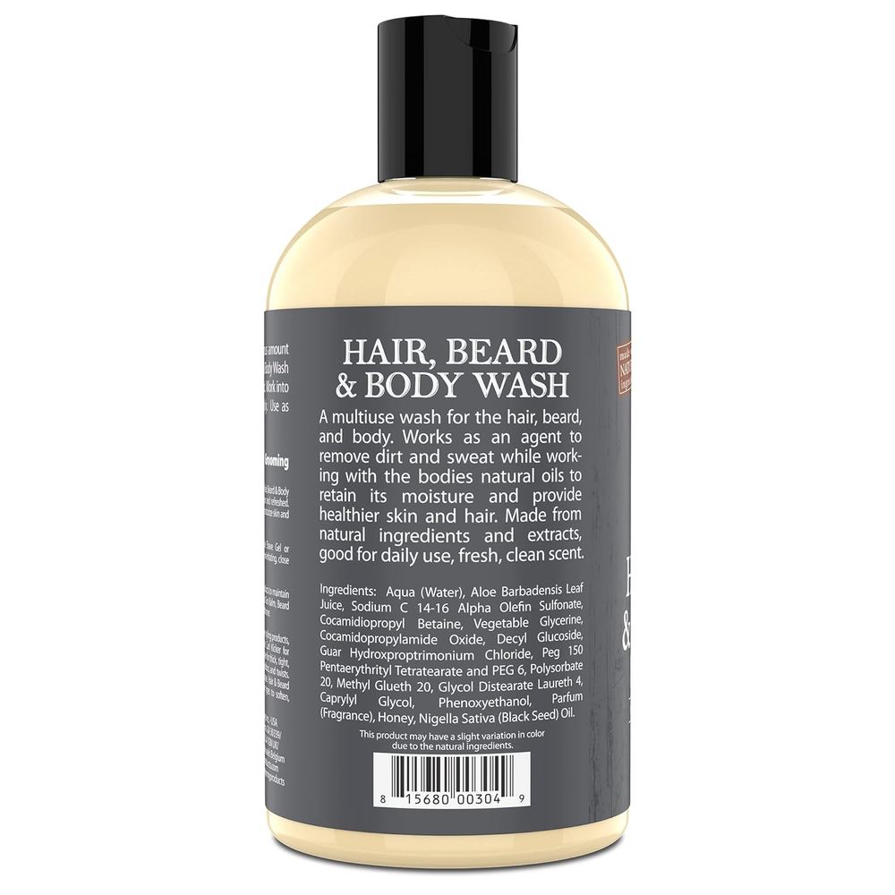 Uncle Jimmy Hair, Beard & Body Wash – 12 oz - Beauty Exchange Beauty Supply