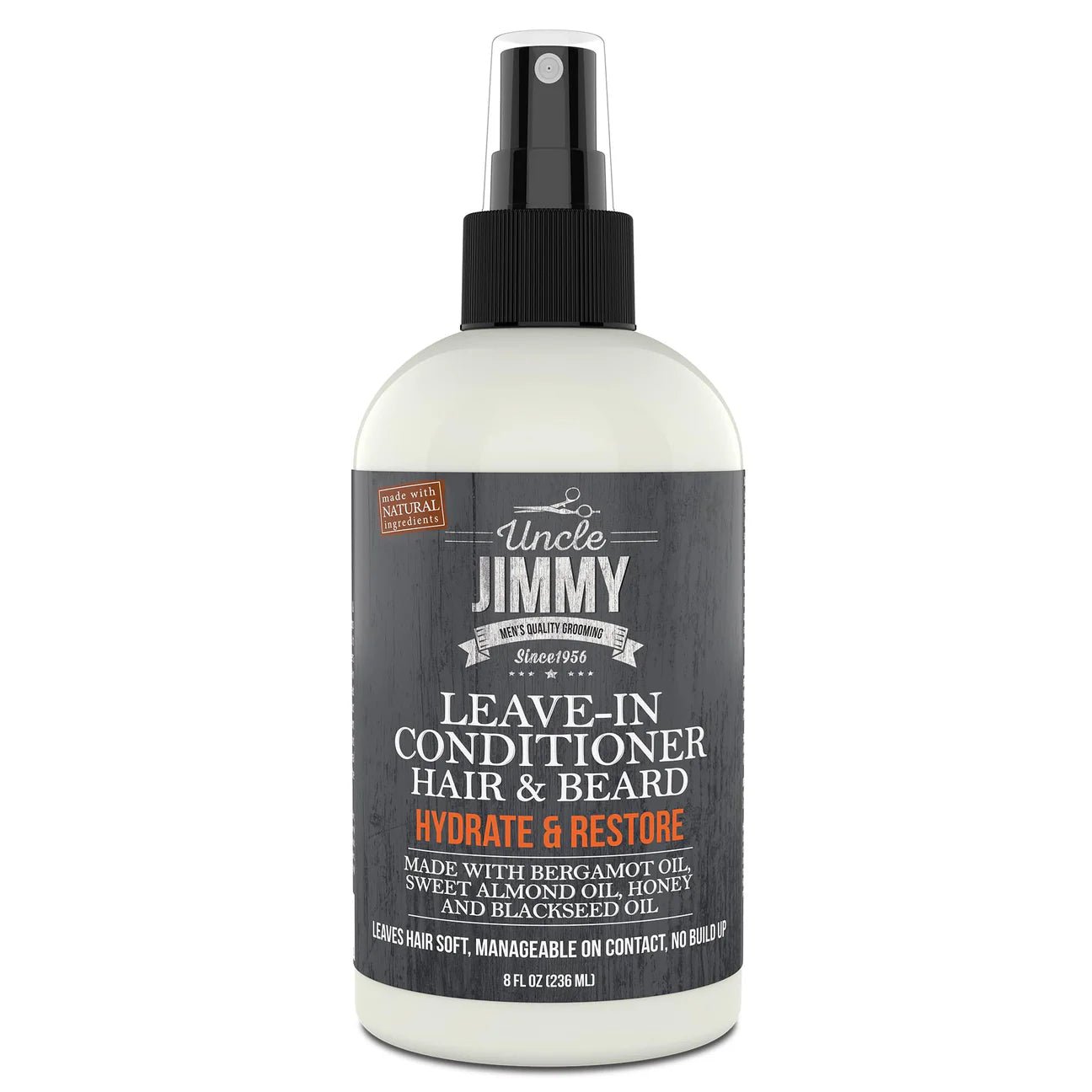 Uncle Jimmy Hair & Beard Leave - In Conditioner – 8oz - Beauty Exchange Beauty Supply