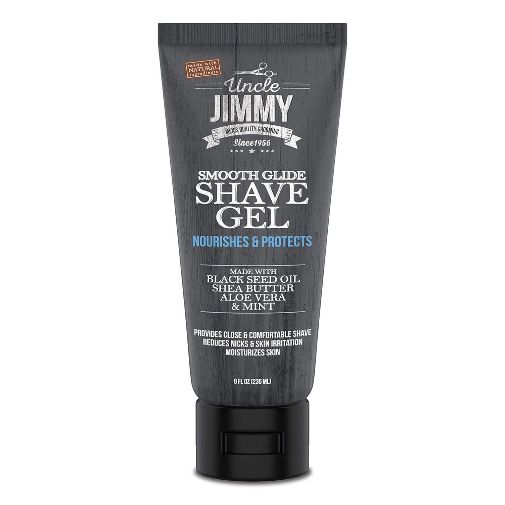 Uncle Jimmy Shave Gel – Bump - Free Shave 8 oz - Beauty Exchange Beauty Supply