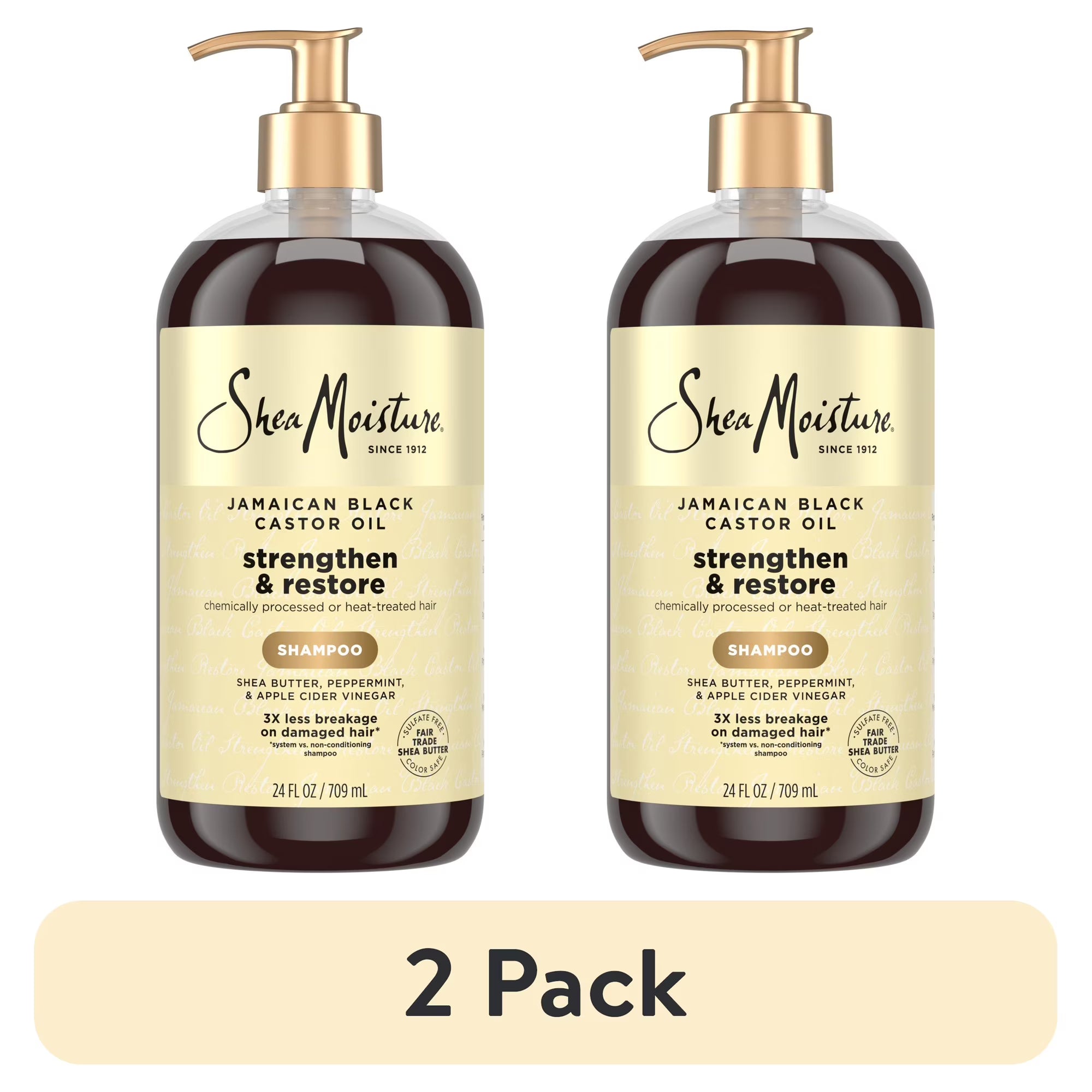 Shea Moisture Jamaican Black Castor Oil Shampoo Combo