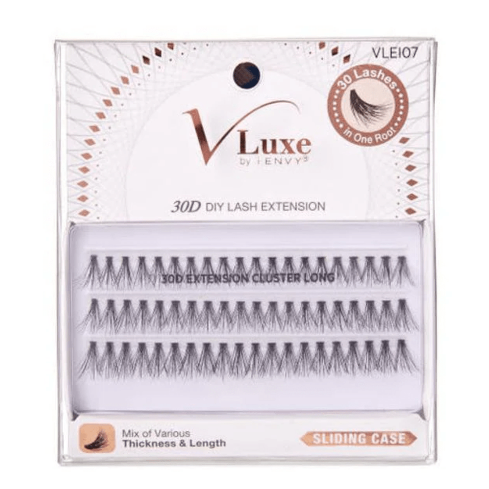 V - Luxe by i - ENVY 30D Extension Cluster Lashes – Styles 06 to 13 - Beauty Exchange Beauty Supply