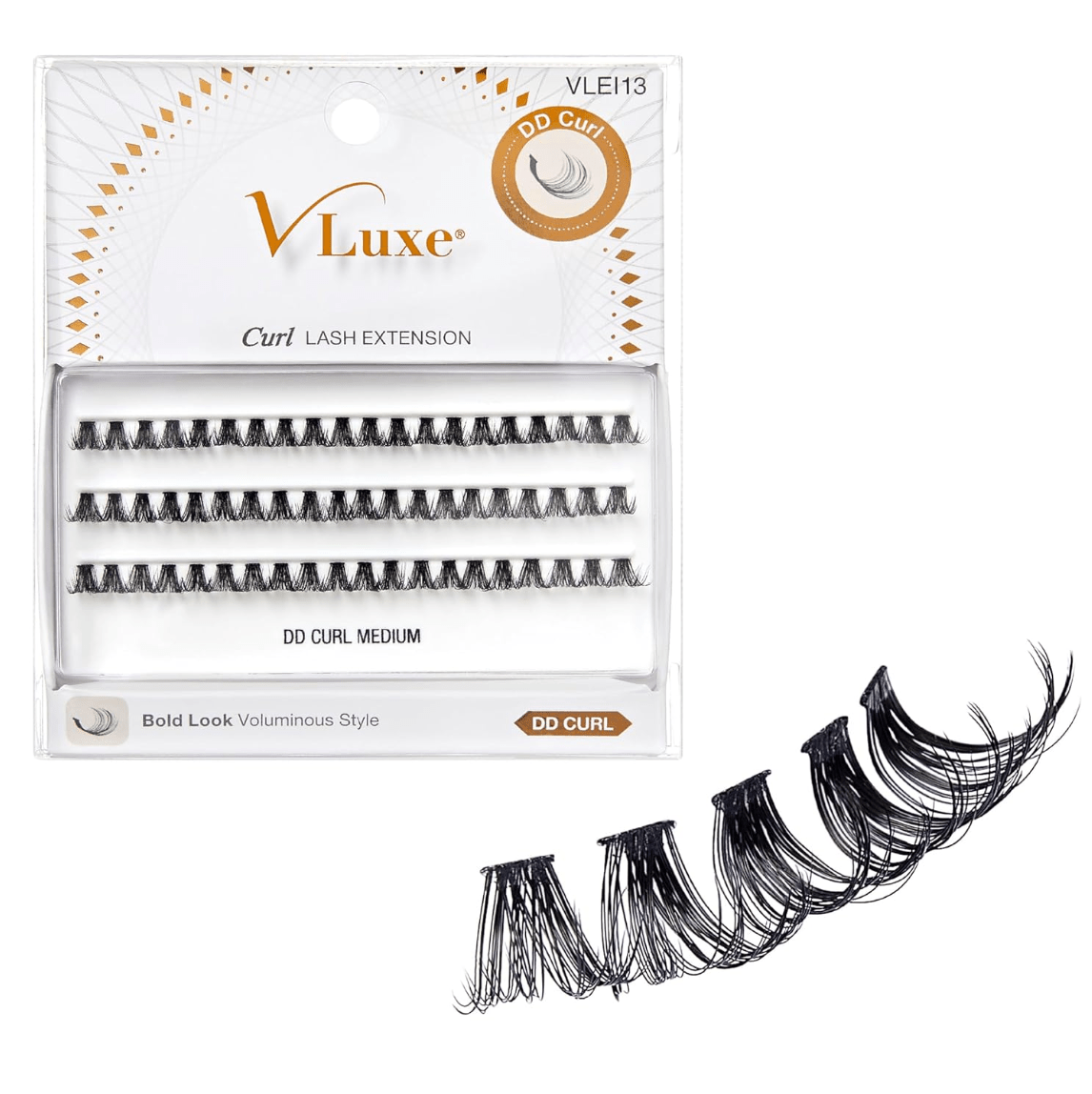 V - Luxe by i - ENVY 30D Extension Cluster Lashes – Styles 06 to 13 - Beauty Exchange Beauty Supply