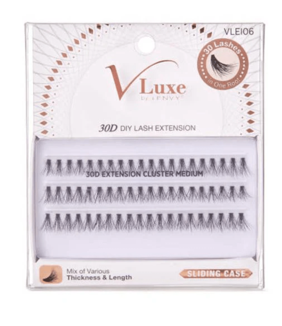 V - Luxe by i - ENVY 30D Extension Cluster Lashes – Styles 06 to 13 - Beauty Exchange Beauty Supply