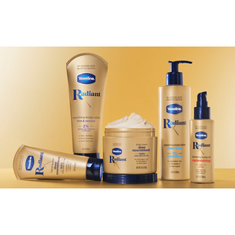 Vaseline Radiant X Hydrate & Replenish Body Oil – 3.7 oz - Beauty Exchange Beauty Supply