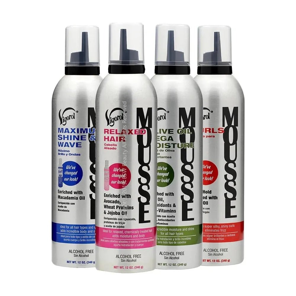 Vigorol Hair Styling Foam Mousse – 12 oz - Beauty Exchange Beauty Supply