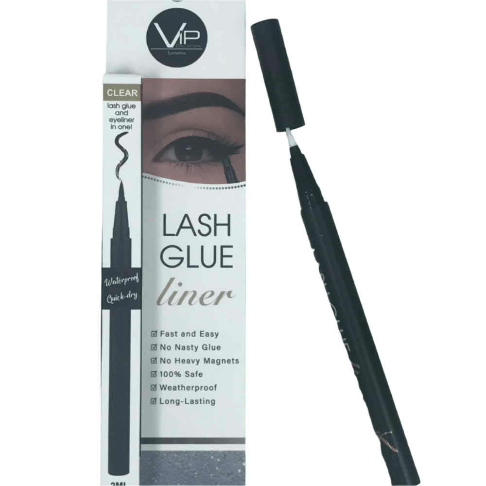 VIP Glue Eyeliner for Eyelashes – 2ml | Easy Application, Strong Hold, Waterproof & Smudge - Proof - Beauty Exchange Beauty Supply