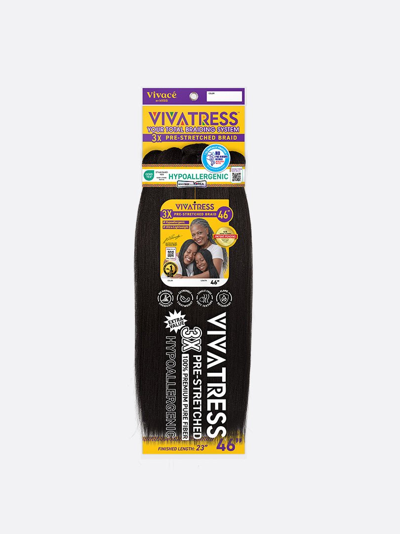Vivace By Kiss Vivatress 3X Pre - Stretched Braid – 56″ - Beauty Exchange Beauty Supply