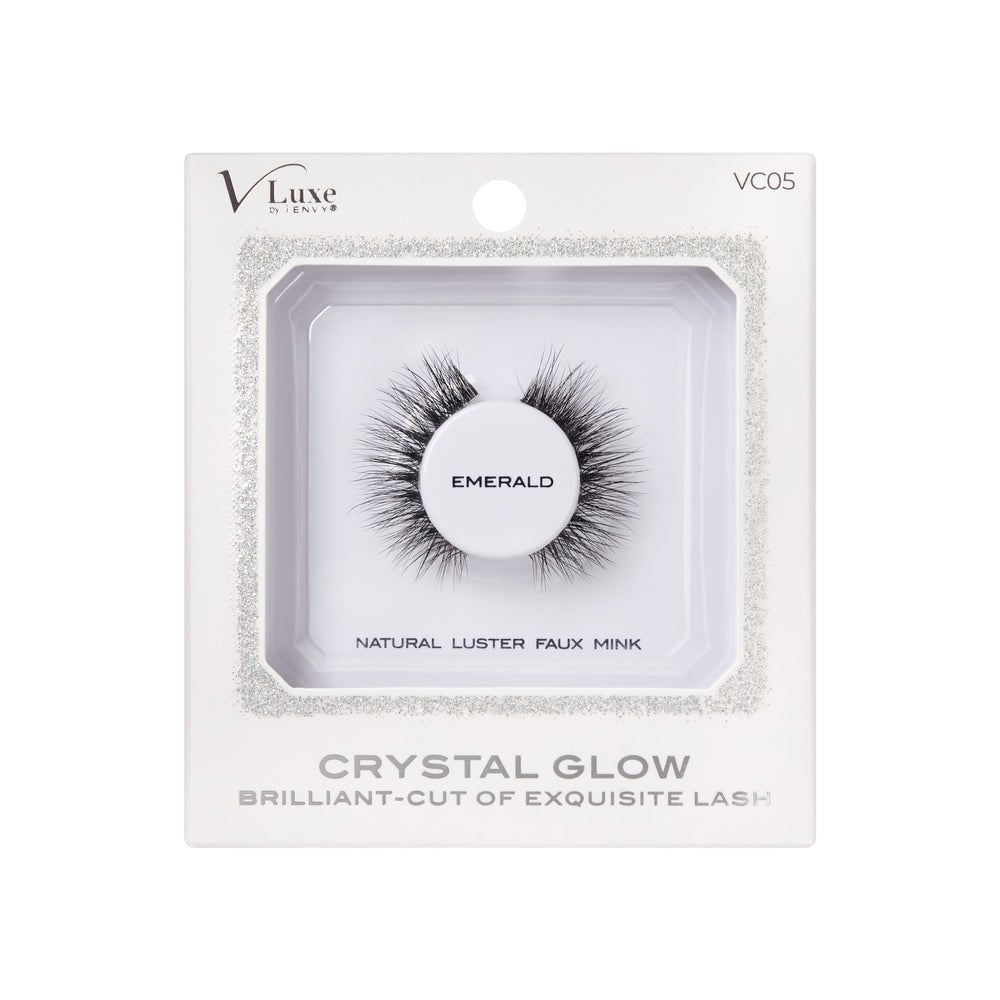 VLUXE by i - ENVY Crystal Glow Brilliant - Cut Lashes – Light - Reflecting Bevel Design | Gem - Inspired Glam | Styles: Trilliant, Marquise, Heart, Radiant, Emerald - Beauty Exchange Beauty Supply