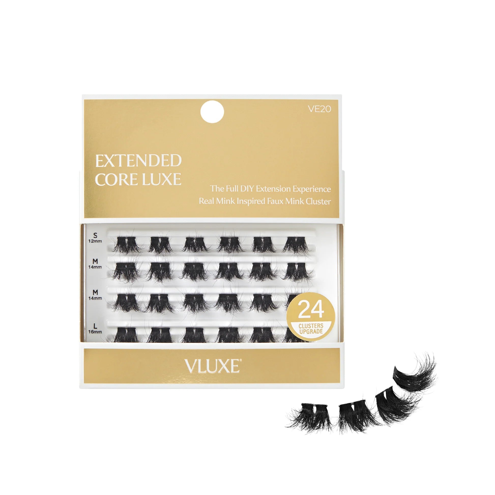 VLuxe By iENVY Extended Core Luxe Faux Mink Lash Clusters - Beauty Exchange Beauty Supply