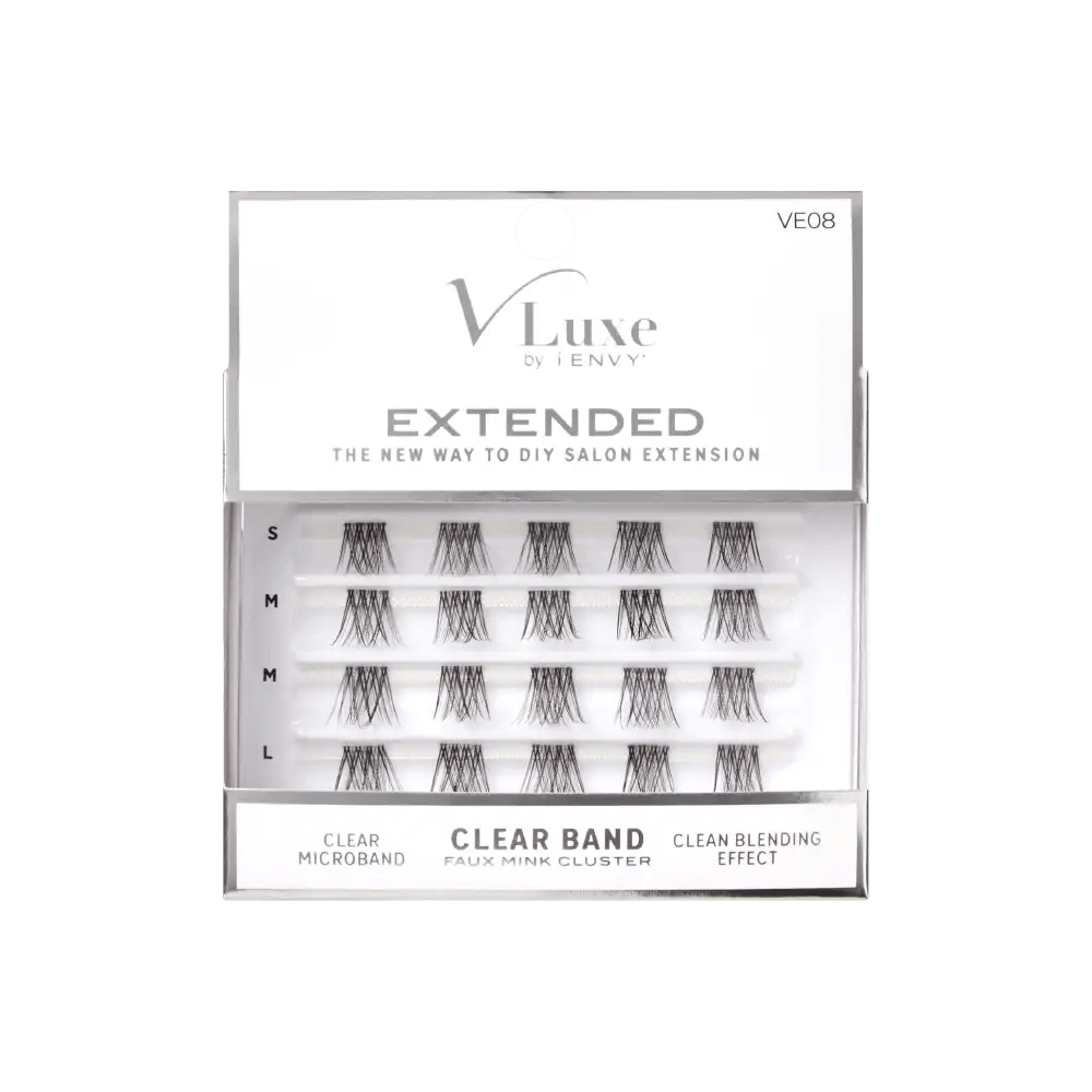 VLuxe by iEnvy Extended Faux Mink Cluster Lashes - Beauty Exchange Beauty Supply