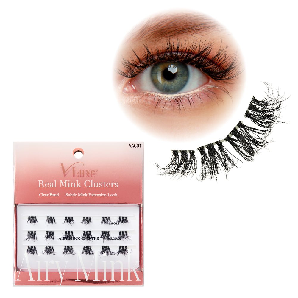 VLuxe & i - ENVY Real Mink Lash Clusters –Fluffy Extension - Beauty Exchange Beauty Supply