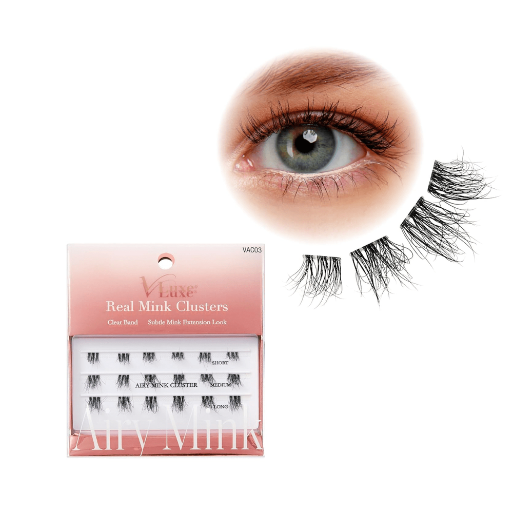 VLuxe & i - ENVY Real Mink Lash Clusters –Fluffy Extension - Beauty Exchange Beauty Supply