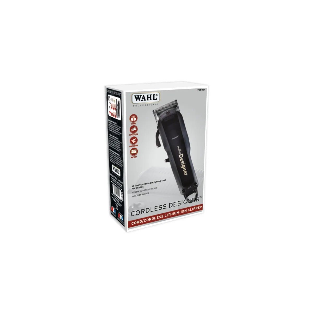 Wahl Cordless Designer Clipper – Black - Beauty Exchange Beauty Supply