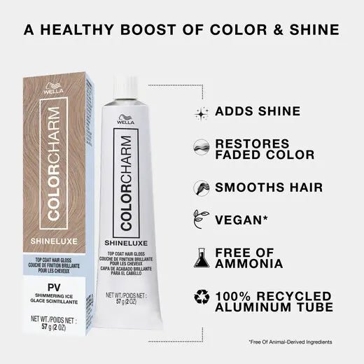 Wella Color Charm ShineLuxe Top Coat Hair Gloss – 2oz - Beauty Exchange Beauty Supply