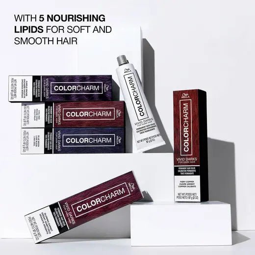 Wella Color Charm Vivid Darks Permanent Cream Hair Color – 2oz - Beauty Exchange Beauty Supply