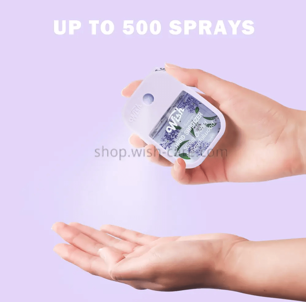 Wish Sanitizer Spray Keychain with Silicone Case - 1.2oz - Beauty Exchange Beauty Supply
