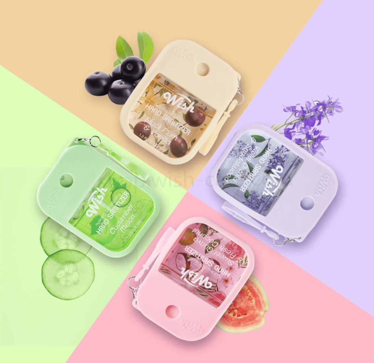 Wish Sanitizer Spray Keychain with Silicone Case - 1.2oz - Beauty Exchange Beauty Supply