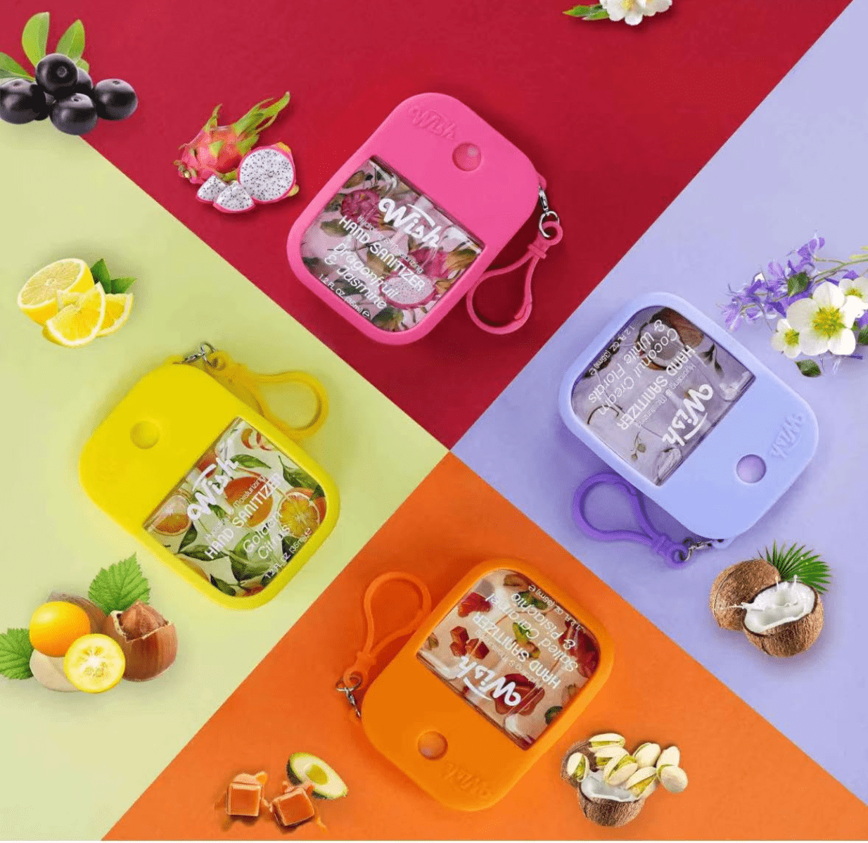 Wish Sanitizer Spray Keychain with Silicone Case - 1.2oz - Beauty Exchange Beauty Supply