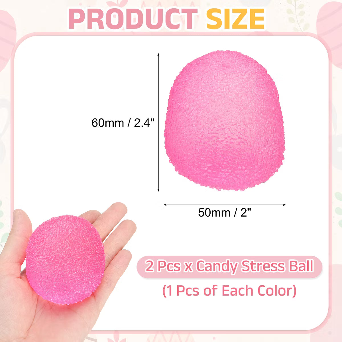 Squishy Textured Candy Stress Balls