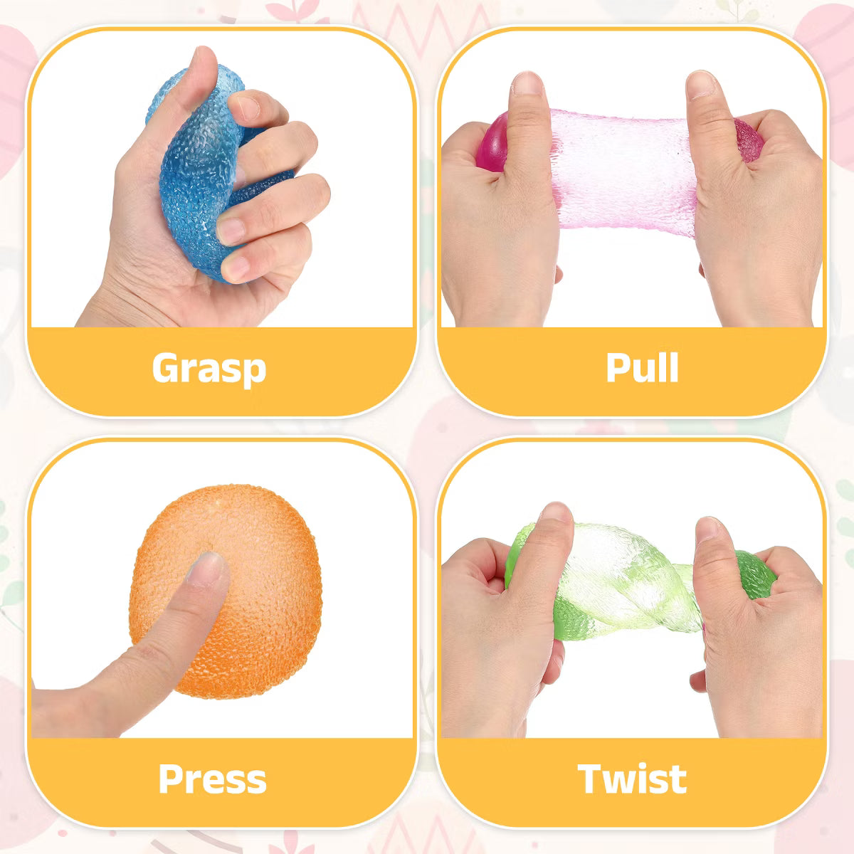 Squishy Textured Candy Stress Balls