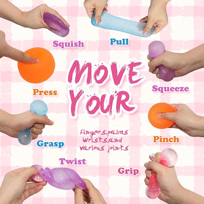 Squishy Textured Candy Stress Balls