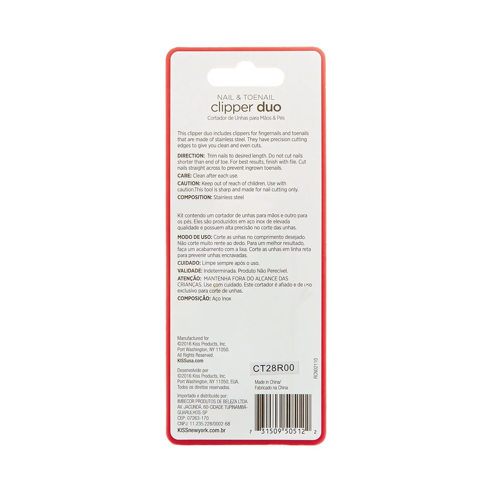 KISS NEW YORK Premium Precision Clipper Duo – Dual Clippers for Clean