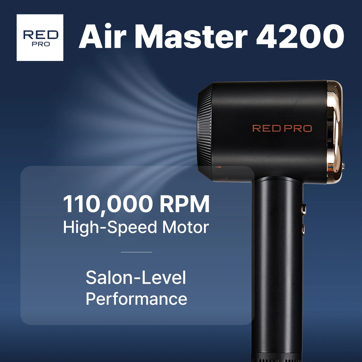 Red PRO Air Master 4200 High-Speed BLDC Hair Dryer