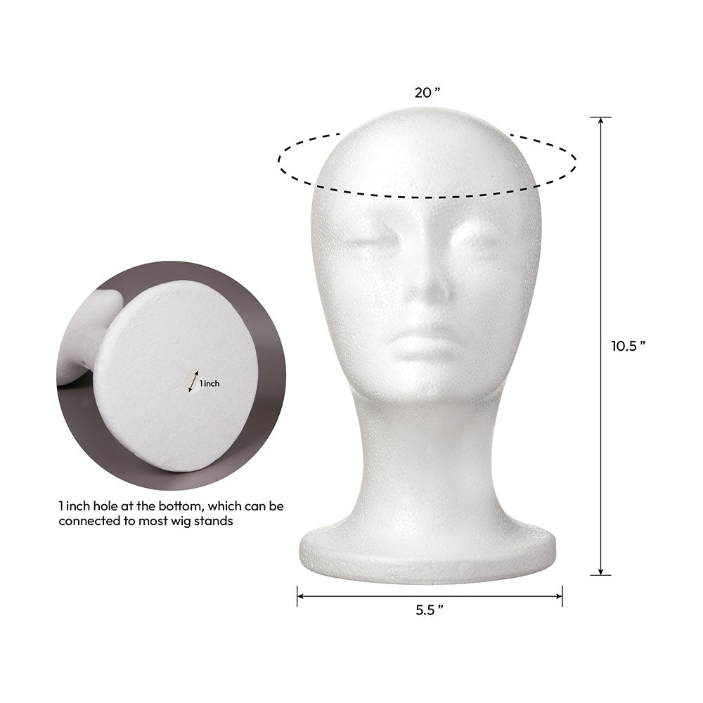 RED Premium Foam Mannequin Head