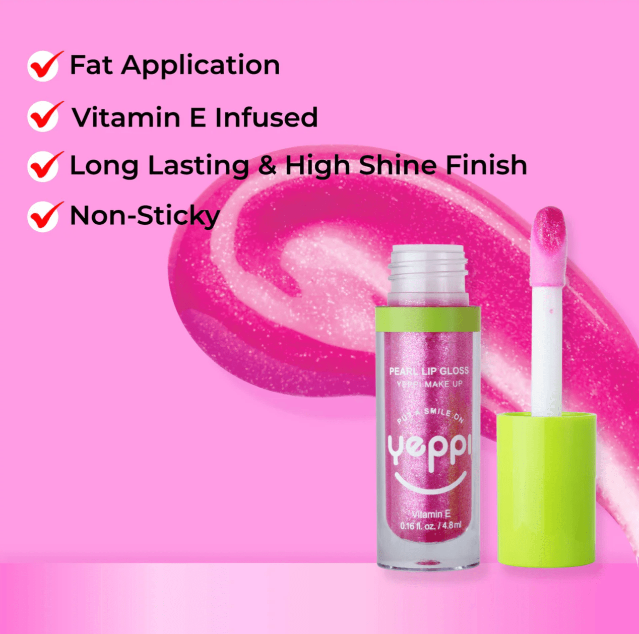 Yeppi Pearl Lip Gloss - 0.16oz - Beauty Exchange Beauty Supply