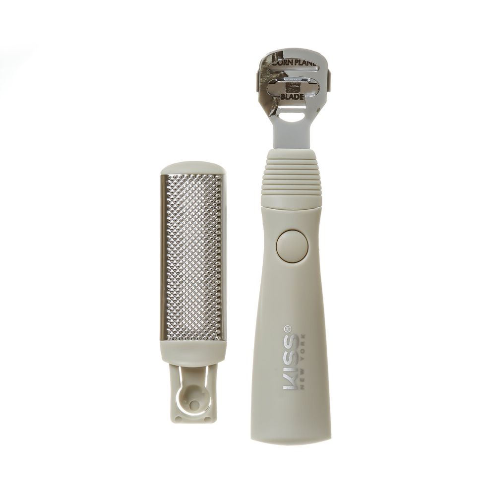 KISS NEW YORK Callus Shaver & Rasp – 2-In-1 Tool for Soft, Smooth Feet