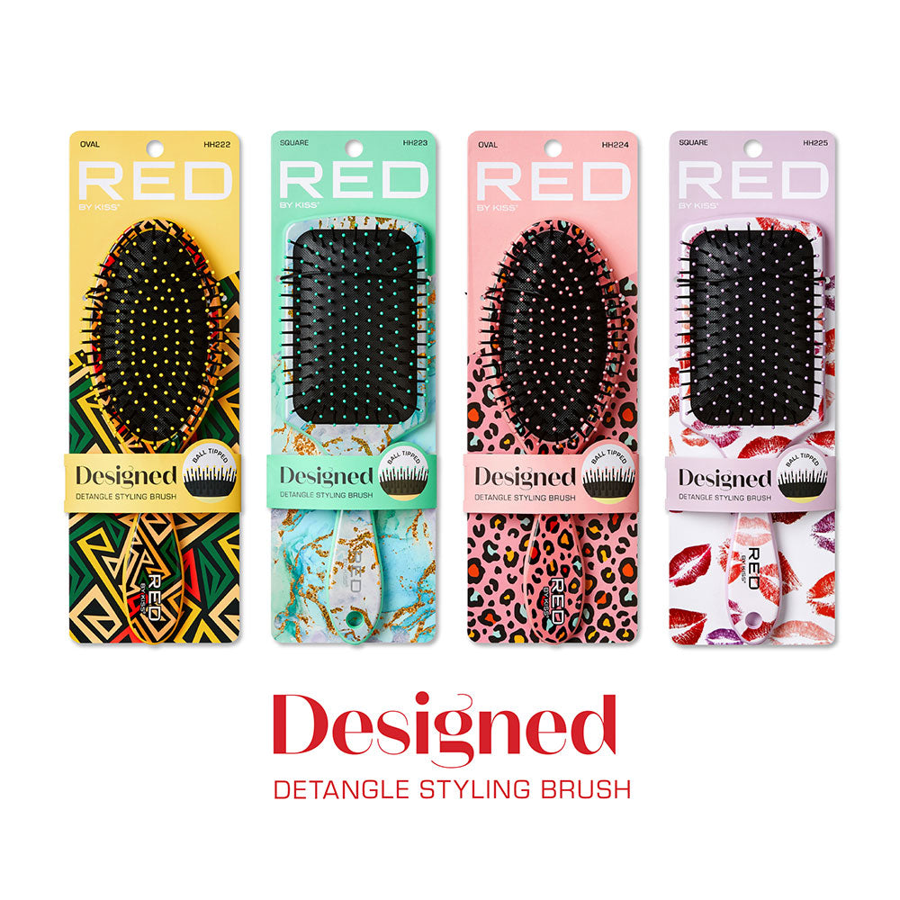 Red by Kiss Designer Detangling Brushes – Wet to Dry Use