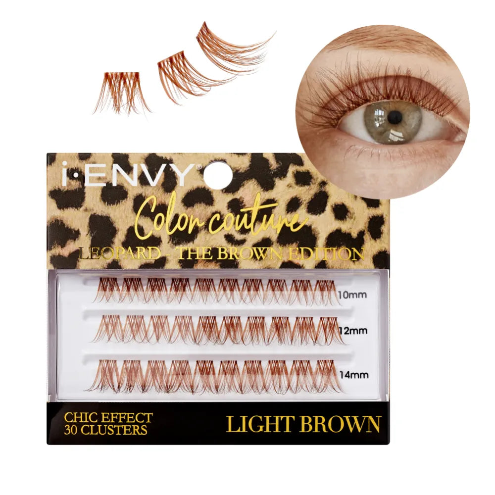 iEnvy by Kiss Color Couture Faux Mink Lash Clusters – Leopard Series