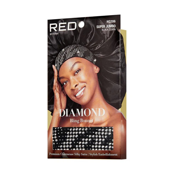Red by Kiss Diamond Bling Bonnet Super Jumbo – Black Zebra