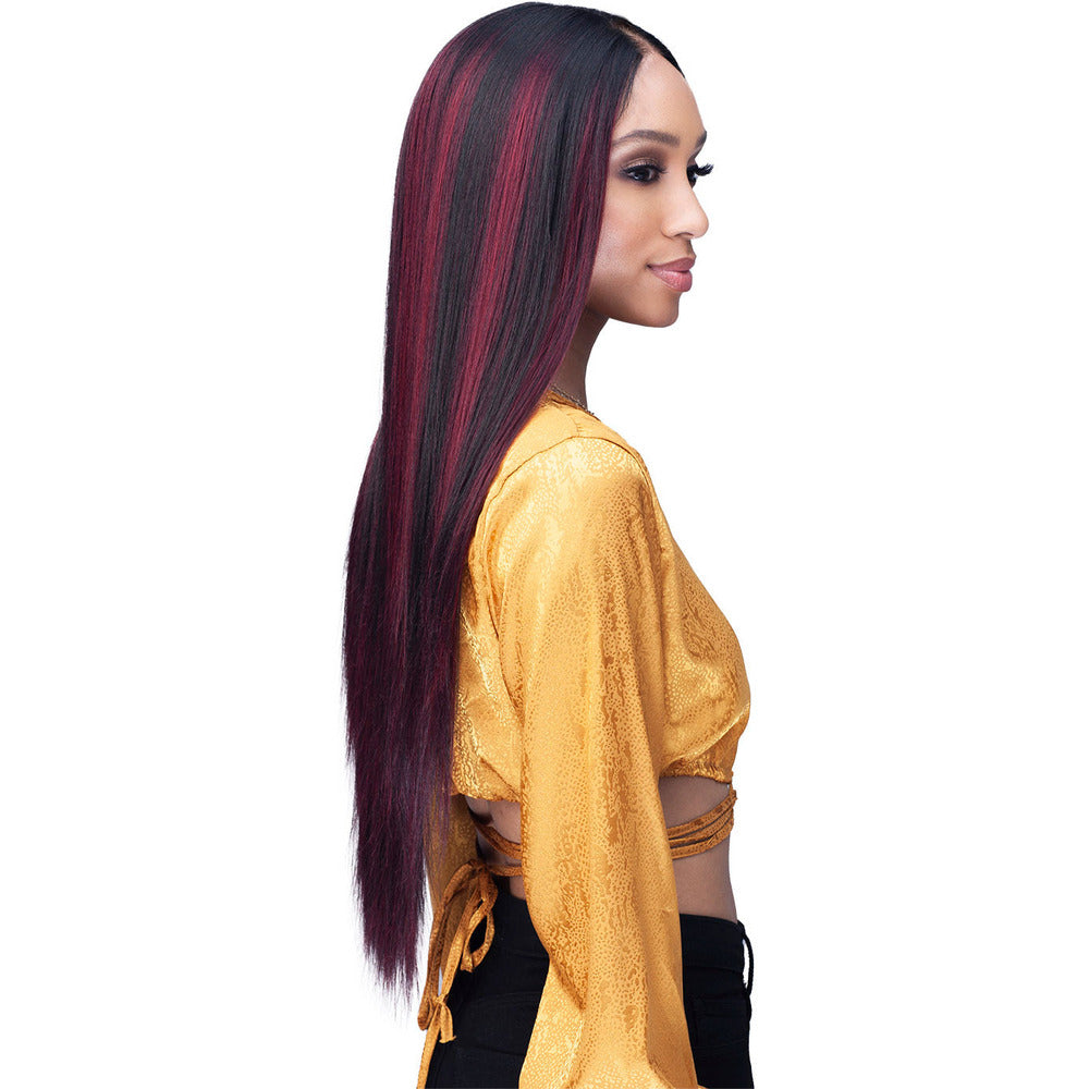 Bobbi Boss Designer Human Hair Blend 4" Deep HD Lace Front Wig - MOLP001 Eugenia
