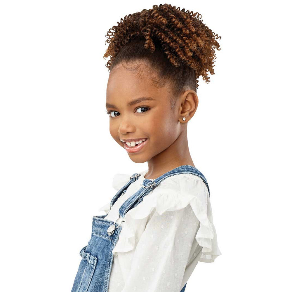Outre Lil Looks Synthetic Drawstring Ponytail - Springy Coils 8"