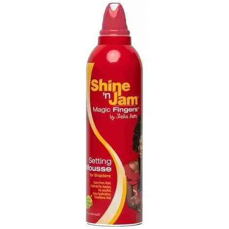 Ampro Shine N' Jam Magic Fingers Setting Mousse 12oz - Beauty Exchange Beauty Supply