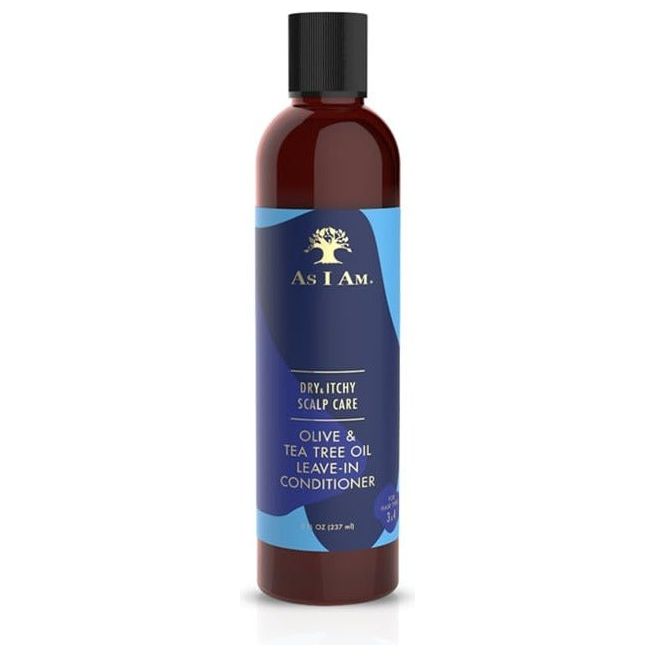 As I Am Dry & Itchy Scalp Care Olive & Tea Tree Leave-In Conditioner 8oz - Beauty Exchange Beauty Supply