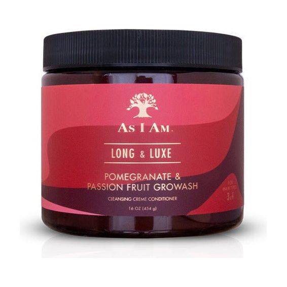 As I Am Long & Luxe Pomegranate & Passion Fruit GroWash 16oz - Beauty Exchange Beauty Supply