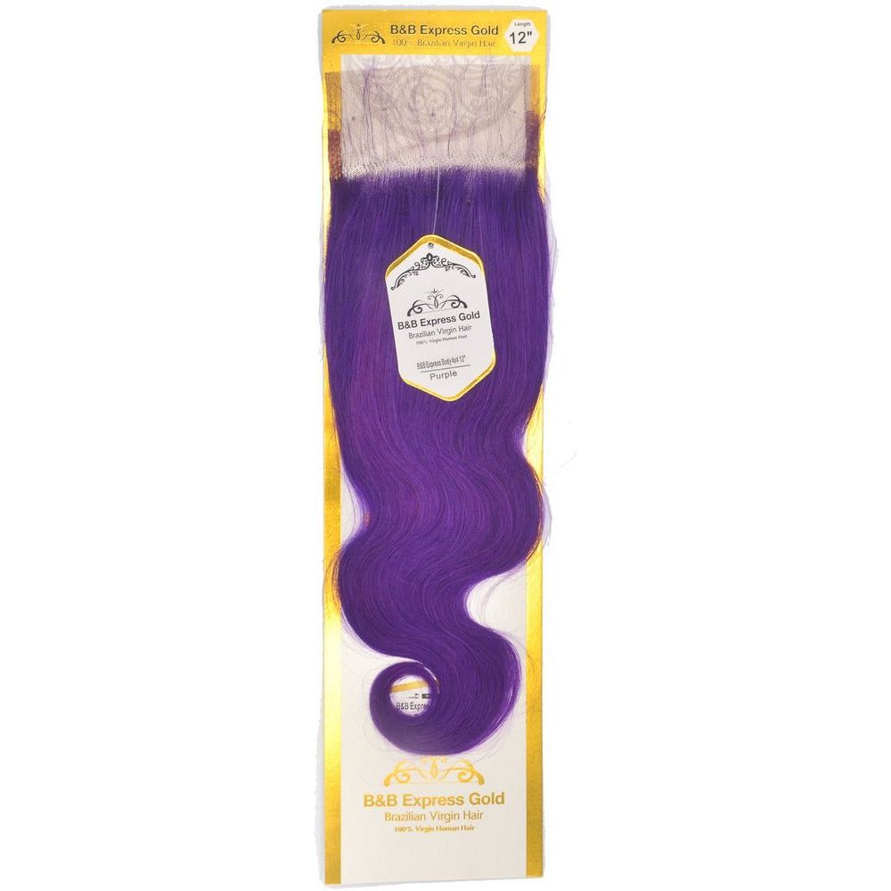 B & B Express 4x4 Lace Closure - Color Closures - Beauty Exchange Beauty Supply