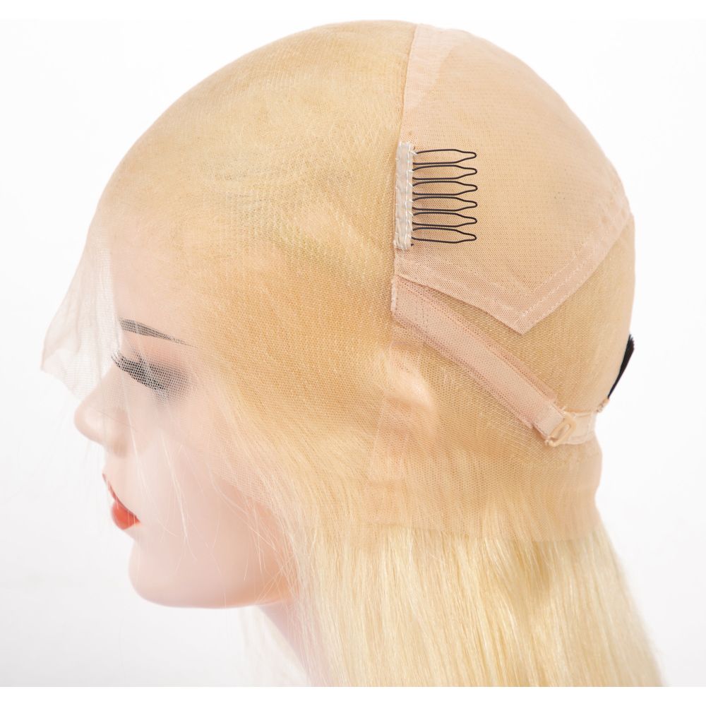 B & B Gold 100% Brazilian Human Hair 13x4 Lace Front Wig - 613 - Beauty Exchange Beauty Supply